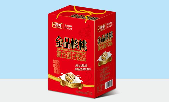 金品核桃礼盒 竖装（ 250ml×20盒）